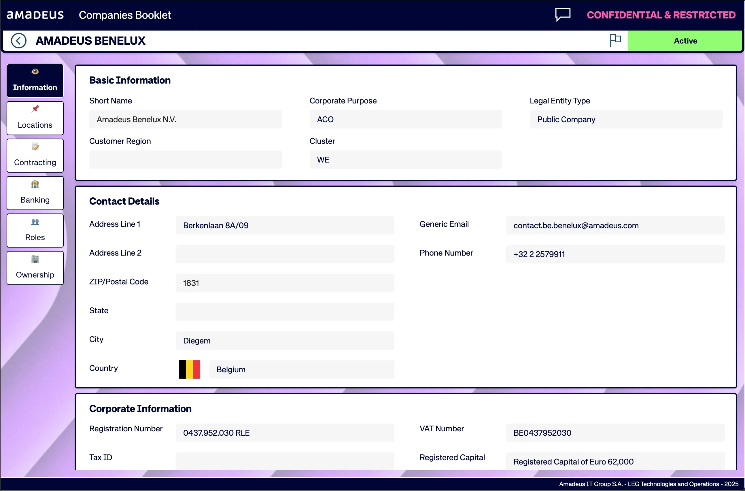 Company Information Browser canvas app